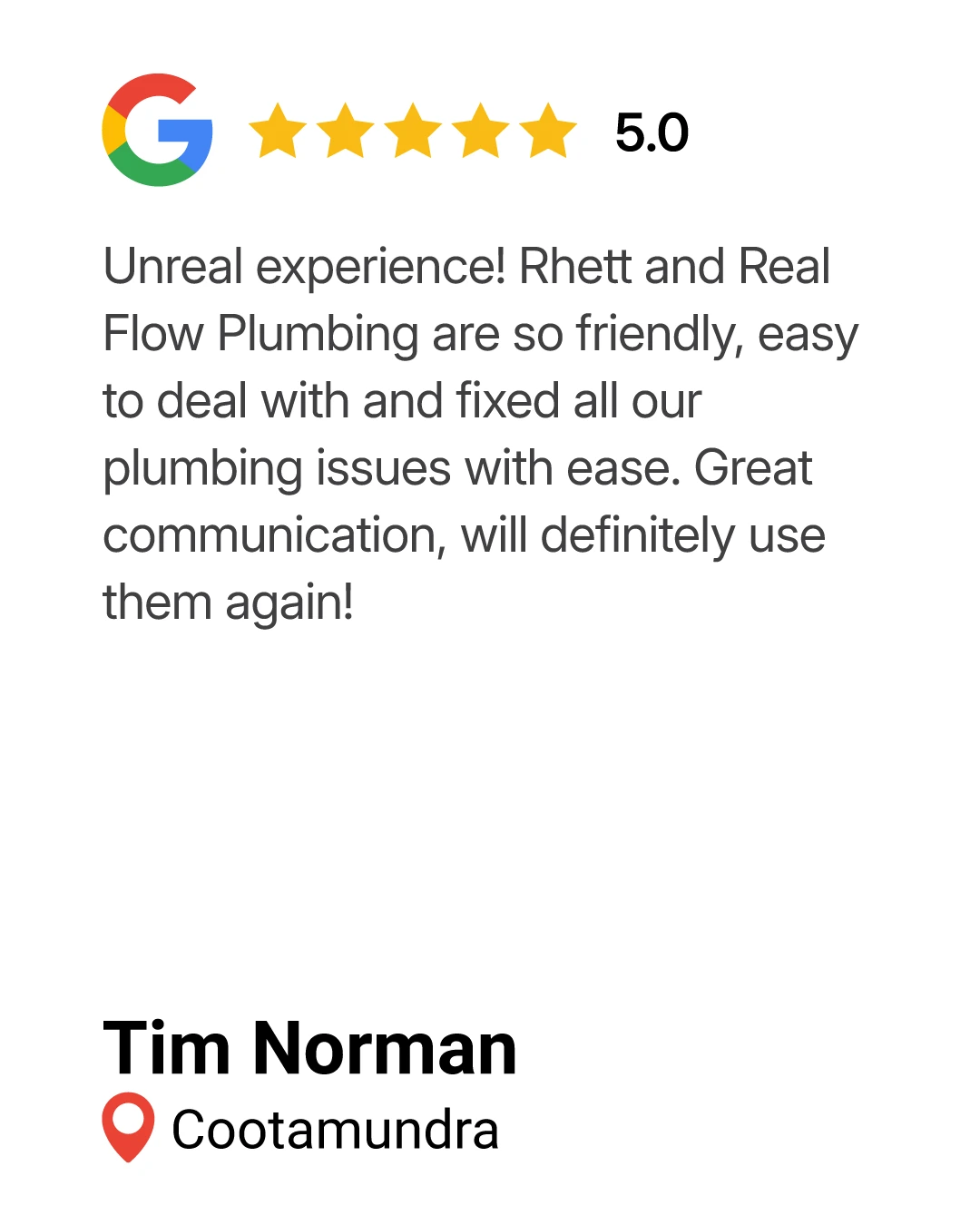 Real Flow Plumbing & Gas 9 Real flow plumbing and gas review